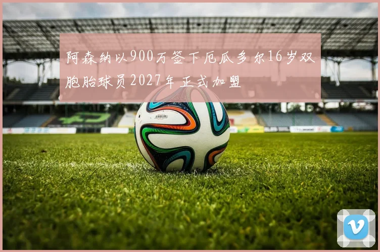 阿森纳以900万签下厄瓜多尔16岁双胞胎球员2027年正式加盟